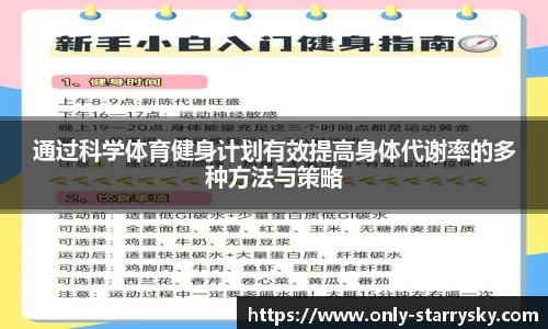 通过科学体育健身计划有效提高身体代谢率的多种方法与策略