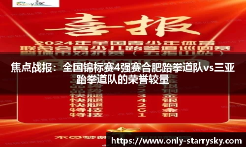 焦点战报：全国锦标赛4强赛合肥跆拳道队vs三亚跆拳道队的荣誉较量